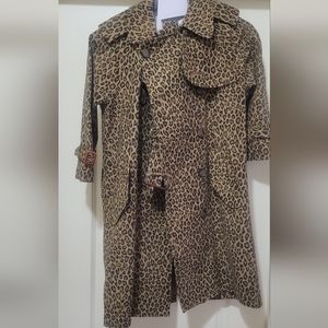 R13 PRINTED LEOPARD COAT